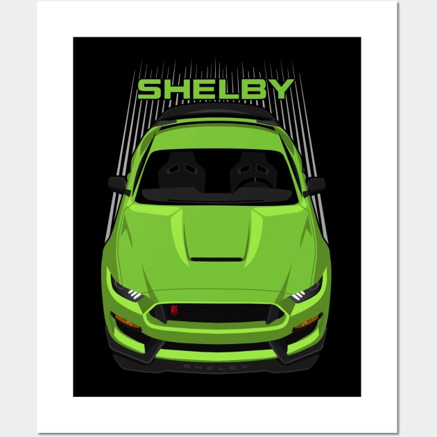 Ford Mustang Shelby GT350R 2015 - 2020 - Grabber Lime Wall Art by V8social